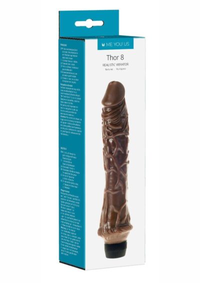 ME YOU US Thor 8 Realistic Vibrator 8in - Chocolate