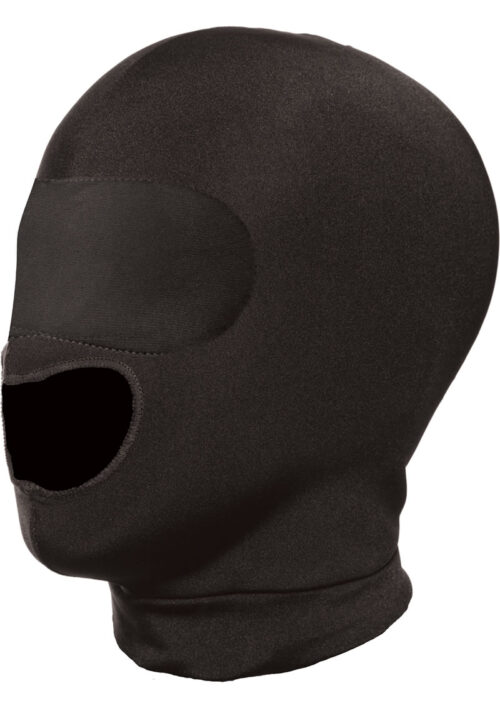 Master Series Blow Hole Open Mouth Spandex Hood - Black