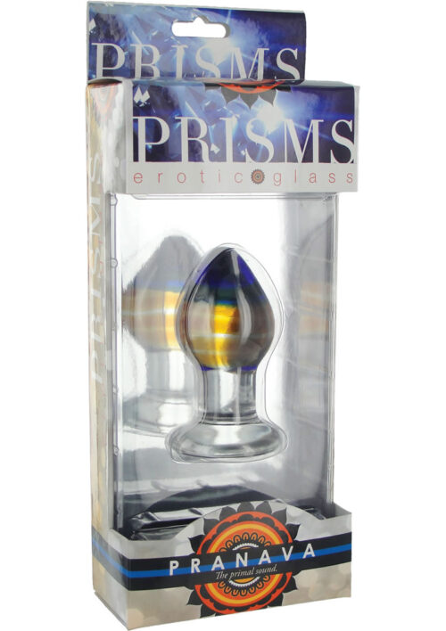 Prisms Pranava Glass Plug - Orange
