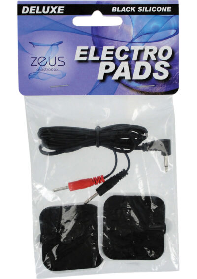 Zeus Electrosex Adhesive Silicone Pads (2 Pack) - Black