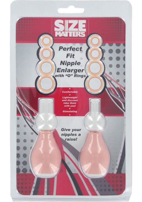 Size Matters Perfect Fit Nipple Enlarger Pumps with O Rings