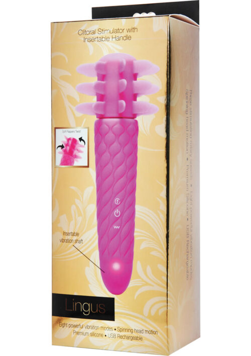 Inmi Lingus Clitoral Stimulator with Insertable Vibe Handle - Pink