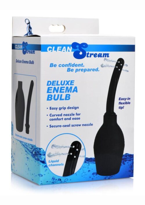 CleanStream Deluxe Enema Bulb - Black