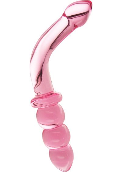 Prisms Erotic Glass Hamsa G-Spot Glass Wand Pink - Pink