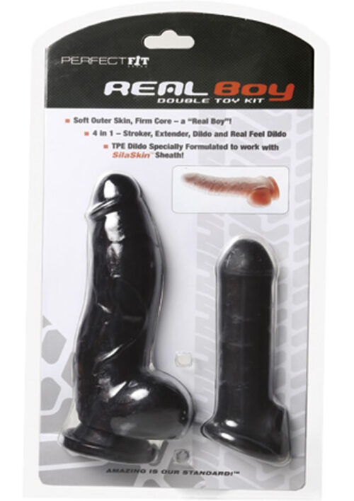 Perfect Fit Real Boy Double Toy Kit - Black