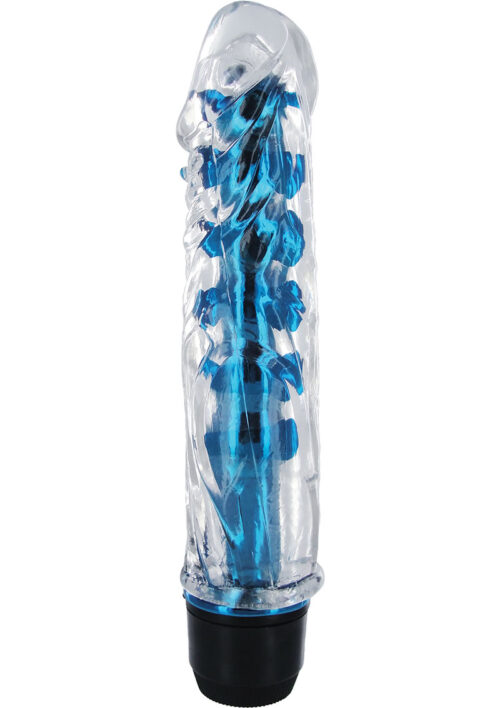 Trinity Vibes Shimmer Metallic Core Vibrator - Blue