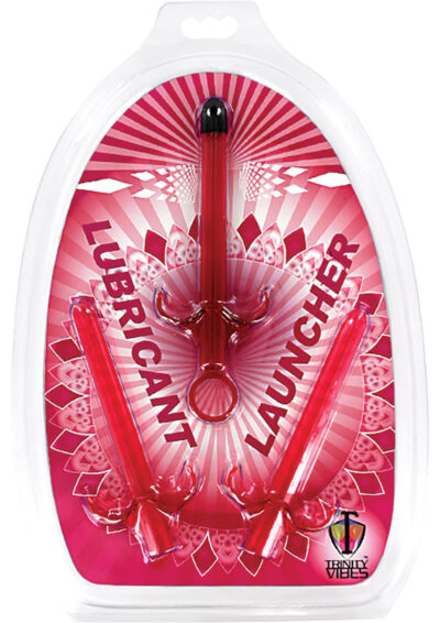 Trinity Vibes Lubricant Launcher (Set Of 3) - Red