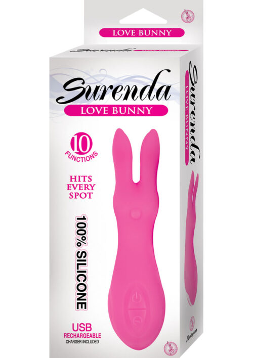 Surenda Love Bunny Silicone Rechargeable Vibrator - Pink