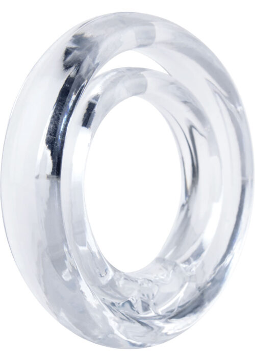 RingO 2 Cock Ring with Ball Sling Waterproof - Clear (12 each per box)