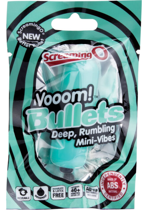Vooom Bullets Mini Vibes Waterproof Kiwi Mint 20 Each Per Box