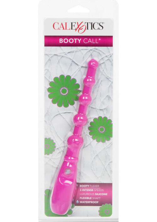 Booty Call Booty Flexer Silicone Beaded Butt Plug - Pink