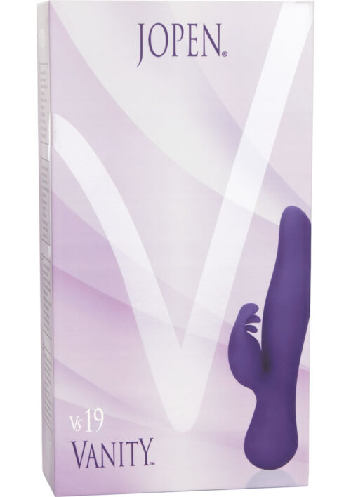Jopen Vanity Vs19 Rechargeable Silicone Rotating Dual Stimulator G-Spot Vibrator - Purple