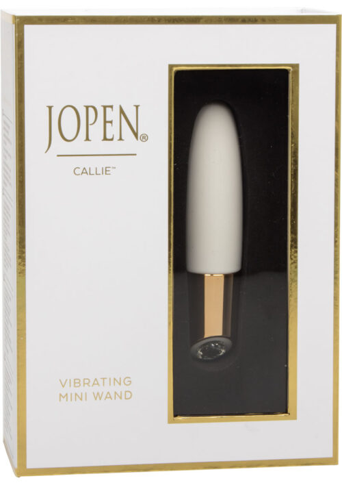 Callie Rechargeable Silicone Mini Wand Bullet Vibrator - White