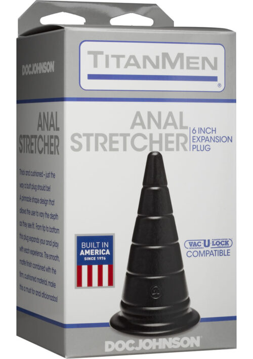 TitanMen Anal Stretcher Expansion Anal Plug- Black