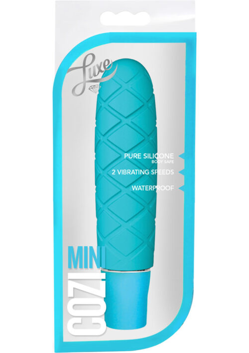 Luxe Cozi SiliconeMini Vibrator - Aqua