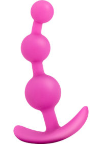 Luxe Be Me 3 Silicone Butt Plug - Pink