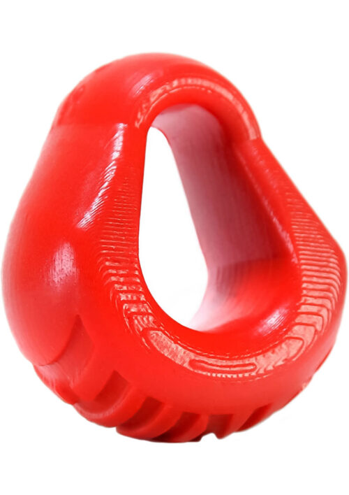 Oxballs Hung Padded Silicone Cock Ring 3in - Red