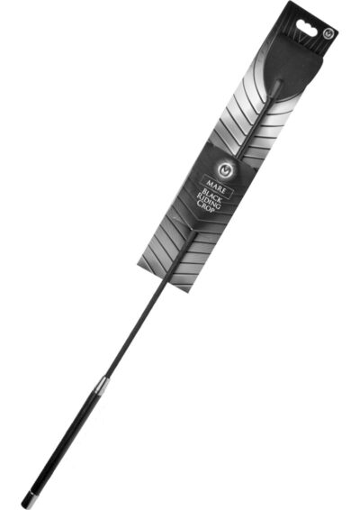 Master Series Mare Leather Riding Crop - Black