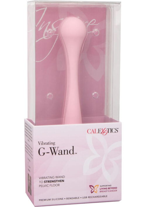 Inspire Rechargeable Silicone Vibrating G-Wand Massager - Pink