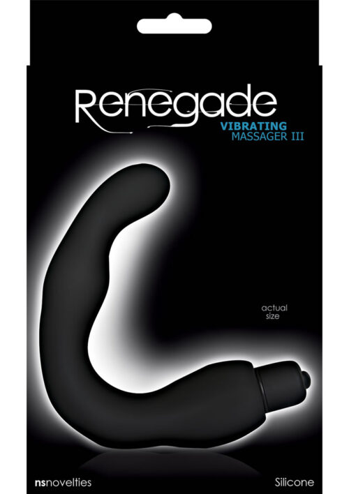 Renegade Silicone Vibrating Massager III - Black