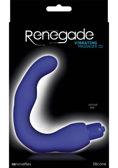 Renegade Silicone Vibrating Massager III - Blue