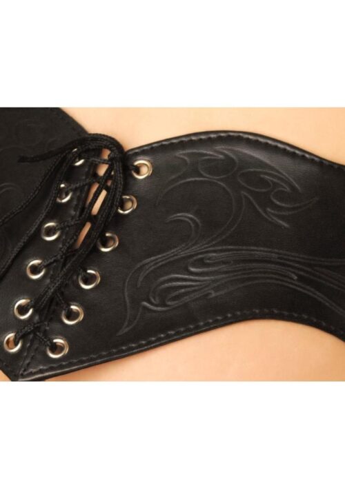 Strict Leather Leather Corset Harness - Black