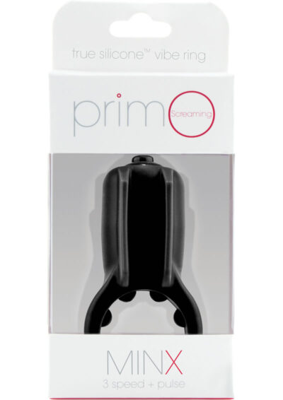 PrimO Minx True Silicone Vibe C Ring Waterproof Black