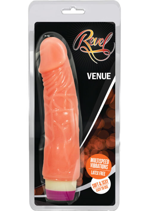 Revel Venue Vibrating Dildo 8in - Vanilla
