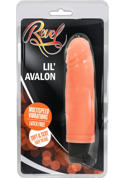 Revel Lil` Avalon Vibrating Dildo 5.75in - Vanilla
