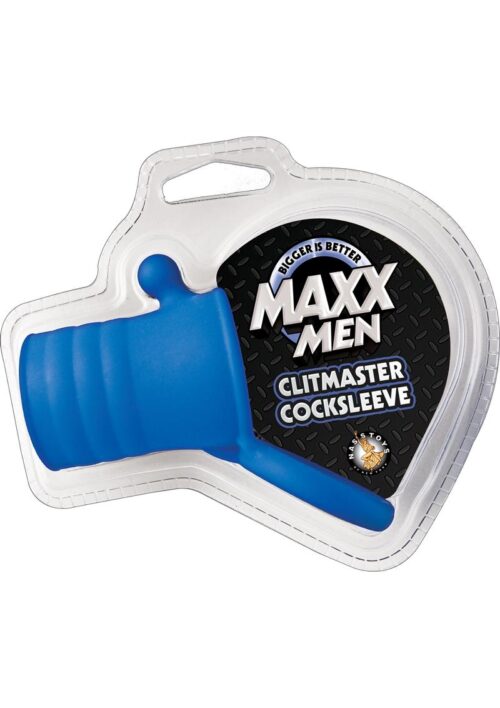 Maxx Men Clitmaster Silicone Cocksleeve - Blue
