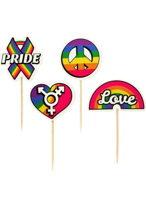 Party Picks Pride Party Toothpick Toppers (24 Per Pack)