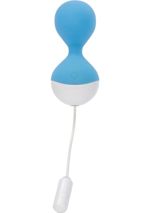 WonderLust Clarity Rechargeable Silicone Kegal Balls - Blue