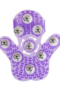 Simple and True Roller Balls Massager Glove - Purple