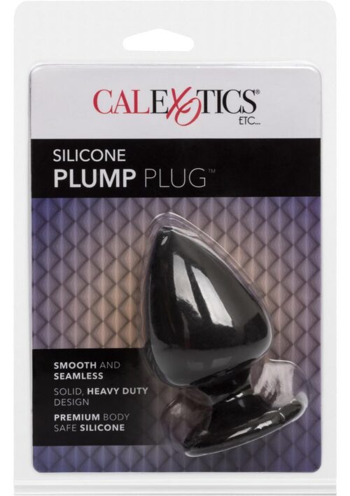 Silicone Plump Plug Butt Plug - Black