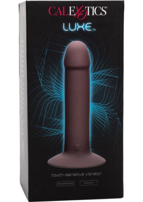 Luxe Touch Sensitive Rechargeable Silicone Vibrator - Chocolate
