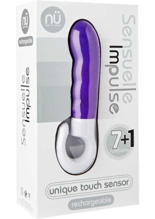 Nu Sensuelle Impulse Slimline Rechargeable Silicone Vibrator - Purple