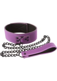 Lust Bondage Collar - Purple
