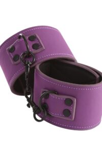 Lust Bondage Ankle Cuff -Purple/Black