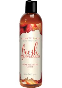 Intimate Earth Oral Pleasure Glide Lubricant Fresh Strawberries 4oz