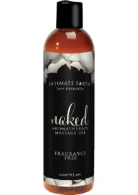 Intimate Earth Naked Aromatherapy Massage Oil Fragrance Free 4oz