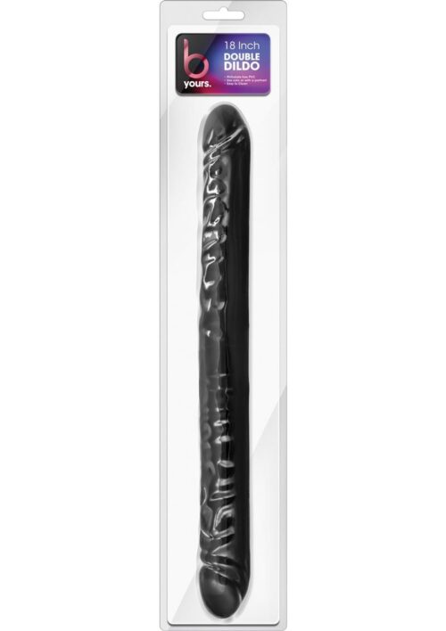 B Yours Double Dildo 18in - Black