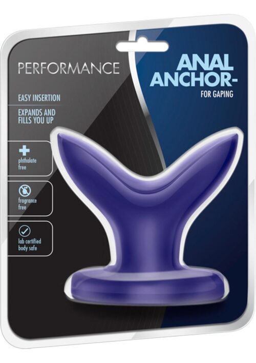 Performance Anal Anchor Butt Plug - Indigo