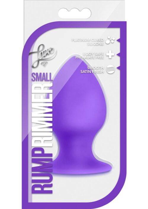 Luxe Rump Rimmer Butt Plug Silicone - Small - Purple