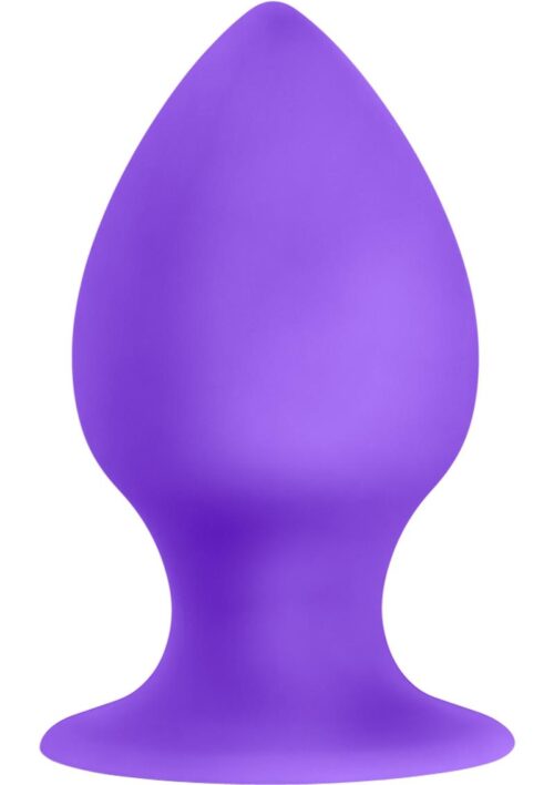 Luxe Rump Rimmer Butt Plug Silicone - Small - Purple