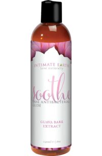 Intimate Earth Soothe Antibacterial Anal Glide Lubricant Guava Bark Extract 8oz