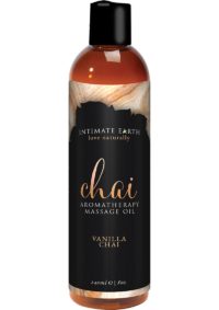 Intimate Earth Chai Aromatherapy Massage Oil Vanilla Chai 8oz