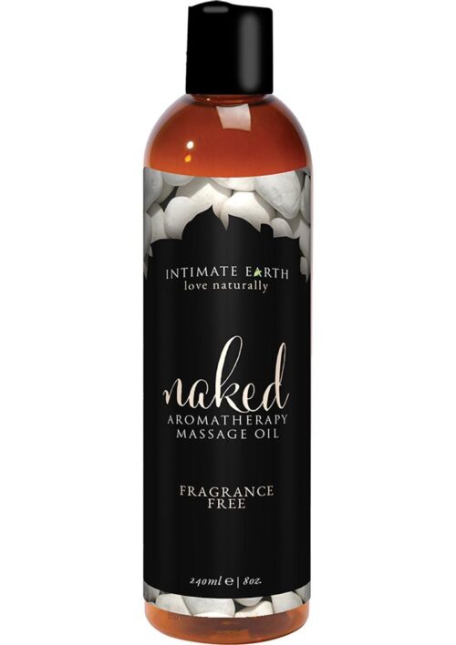 Intimate Earth Naked Aromatherapy Massage Oil Fragrance Free 8oz