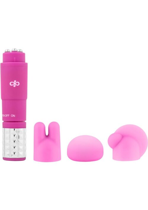 Rose Revitalize Massage Kit with Silicone Attachments - Pink