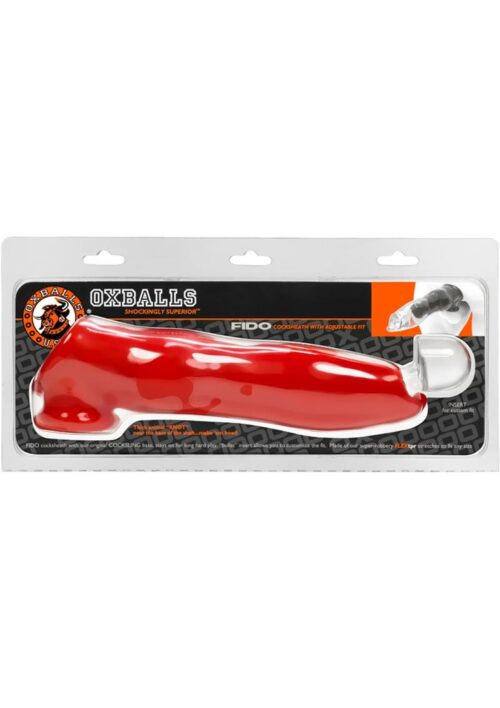 Oxballs Fido Cock Sheath Penis Sleeve - Red