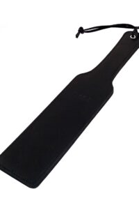 Rouge Long Leather Paddle - Black